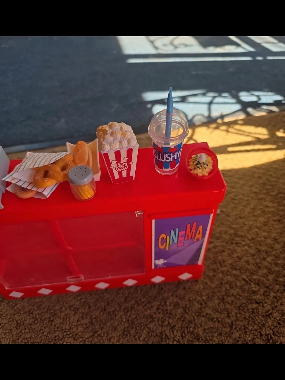Red Cinema Snack Counter Playset - Kids Role Play